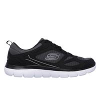 Skechers Homme Summits South Rim Espadrilles, Black Leather/Mesh/White Trim, 45 EU