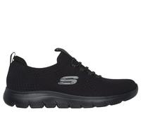 Skechers Femme Summits Top Player Basket, Black Knit Trim, 43 EU