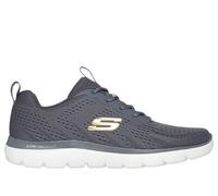 Skechers Summits - Torre Chaussures Moyen Width en Gris Anthracite/Jaune, Pointure 40, Vegan