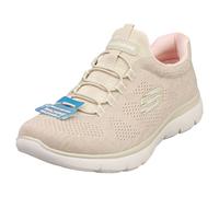 Skechers Femme Summits Fun Flare Espadrilles, Taupe Mesh/Light Pink Trim, 38 EU