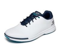 Skechers Chaussures de golf Tempo, légères imperméables à pointes, Homme 42.5 Blanc/Bleu Marine