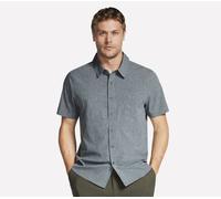 Skechers The GO WALK Air short Sleeve Shirt en Noir/Gris Anthracite, Pointure Moyen