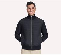 Skechers The Hoodless sweat à capuche Cozy Fit Knit Hybrid Veste en Noir, Pointure Petit