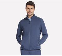 Skechers The Hoodless sweat à capuche Ottoman Veste en Bleu/Rouge, Pointure Grand