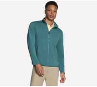 Skechers The Hoodless sweat à capuche Ottoman Veste en Gris Pierre/Olive, Pointure Grand