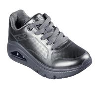 Skechers The Uno Icon Lustrous Air Baskets en cuir avec mousse à mémoire de forme, Gris étain, 39.5 EU