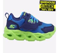 Skechers Thermo-Flash Flamme Flow Garçon Enfant Baskets Lumière Marine