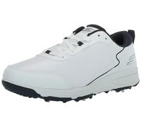 Skechers Torque Sport Fairway Chaussures de Golf à Pointes pour Homme Coupe décontractée, Blanc/Bleu Marine, 12 Wide