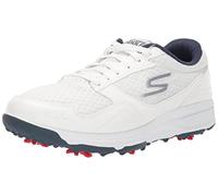 Skechers Torque Sport Fairway Chaussures de Golf à Pointes pour Homme Coupe décontractée, Blanc/Bleu Marine, 11 Wide