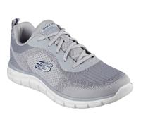 Skechers Baskets Track Glendor – Tricot gris PU – Homme 46 EU