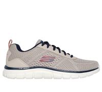 Skechers Track - Leshur Chaussures Moyen Width en Taupe/Bleu Marine, Pointure 46, Vegan, Lavable en machine