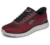 Skechers Homme Track Revno Slip-in ENTRAINEUSE, Red/Black, 46 EU