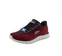 Skechers Track REVNO Baskets pour Homme, Rouge/Noir, 45 EU