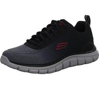 Skechers Track-Ripkent Hommes Baskets, Black Mesh Charcoal Trim, 46 EU