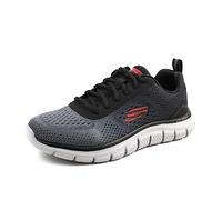 Skechers Track-Ripkent Hommes Baskets, Black Mesh Charcoal Trim, 46 EU