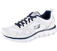 Skechers Baskets Track Scloric Homme Blanc Lacets Synthétique Taille 43