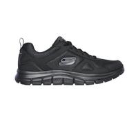 Skechers Chaussures Homme Track Scloric – Cuir noir, mesh, garniture PU – Taille 39 EU