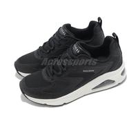 Skechers Tres-Air Uno-Glit-Airy Black White Women Casual Shoes 177411-BLK