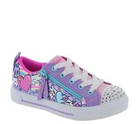 Skechers Twinkle Sparks Flying Hearts Baskets, Argent, 33.5 EU