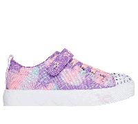 Skechers Twinkle Toes: Heart Steps - Heart Sketch Chaussures Moyen Width en Violet, Pointure 28.5