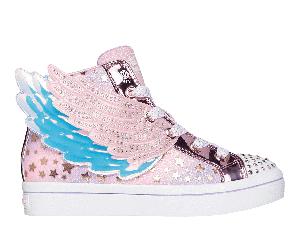 Skechers Twinkle Toes: Twi-Lites 2.0 - Dreamy Wings Chaussures Moyen Width en Rose Clair, Pointure 33