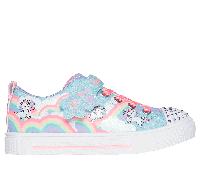 Skechers Twinkle Toes: Twinkle Sparks - Jumpin' Clouds Chaussures Moyen Width en Turquoise, Pointure 28