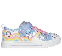 Skechers Twinkle Toes: Twinkle Sparks - Jumpin' Clouds Shoes Moyen Width en Bleu, Pointure 27