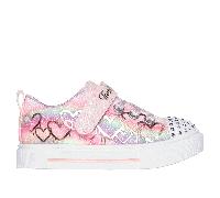 Skechers Twinkle Toes: Twinkle Sparks - Ombre Love Chaussures Moyen Width en Rose Clair, Pointure 24