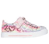 Skechers Twinkle Toes: Twinkle Sparks - Ombre Love Chaussures Moyen Width en Rose Clair, Pointure 28