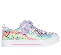 Skechers Twinkle Toes: Twinkle Sparks - Ombre Love Shoes Moyen Width en Lavande, Pointure 27.5