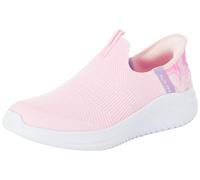 Skechers Fille Enfiler, Bordure Multicolore en Maille Rose Clair, 28 EU