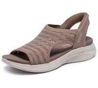 Skechers Ultra Flex 3.0-Sun Warmth Sandales à enfiler mains libres pour femme, moka, 36.5 EU