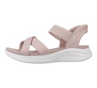 Skechers - Ultra Flex Sandales Plates - Femme - Chaussures - Rose - Taille: 36 EU