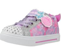 SKECHERS Baskets 'TWINKLE SPARKS - UNDERWATER' lavande / rose / argent / blanc, Taille 24