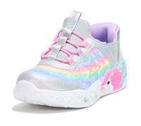 Skechers Unicorn Charmer Baskets pour fille, argent métallique, 23 EU