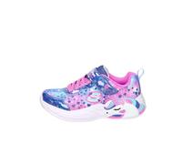 Skechers Unicorn Dreams Heart Basket, Navy Sparkle Mesh/Multi Trim, 27 EU