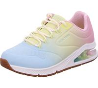 Skechers UNO 2-Color Waves Baskets pour Femme, Wmlt White Multi, 38 EU