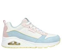 Skechers UNO - 2 Much Fun Chaussures Moyen Width en Bleu Clair/Rose, Pointure 40