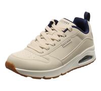 Skechers Baskets UNO Alder Trainer pour homme Cuir synthétique blanc et maille bleue 41 EU