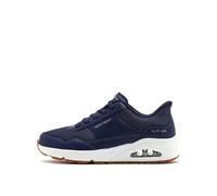Skechers Uno-Banksia Baskets à enfiler mains libres pour homme, bleu marine, 42.5 EU