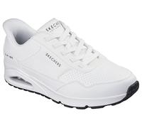 Skechers Uno-Banksia Luxe Chaussures à Enfiler Mains Libres pour Homme, Blanc., 45 EU