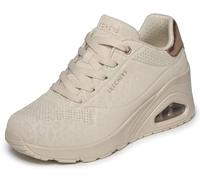 Skechers UNO Baskets compensées Safari Daze pour Femme, Blanc cassé, Pointure 39