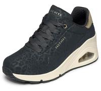 Skechers UNO Baskets compensées Safari Daze pour Femme, Noir, 36 EU
