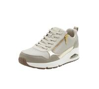 Skechers UNO Baskets métalliques pour Femme, Taupe, Pointure 39