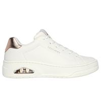 Skechers Femme UNO Court Tribunal DE L'ONU, White Leather/Rose Gold Duraleather, 40 EU