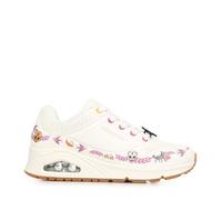 SKECHERS Baskets basses 'UNO' vert / rose / blanc, Taille 40