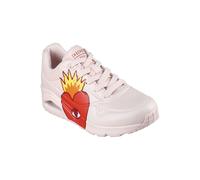 SKECHERS UNO FLAMING HEART Chaussures Baskets pour Femmes 177956 Pkmt Rose