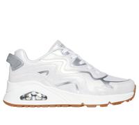 Skechers UNO Gen1 - Wavy Shimmer Chaussures Moyen Width en Blanc/Argent, Pointure 38