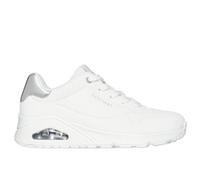 Skechers Femme Uno Golden Air Basket, White Durabuck/Silver Trim, 39 EU