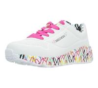 Skechers Baskets Uno Lite Lovely Luv Goldcrown Blanc Taille 33